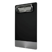 Silver Dog Paw op zwarte achtergrond Mini Klembord (Angled2)