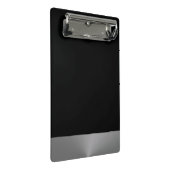 Silver Dog Paw op zwarte achtergrond Mini Klembord (Schuin)