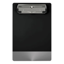 Silver Dog Paw op zwarte achtergrond Mini Klembord