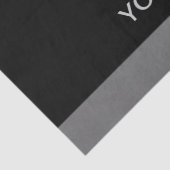 Silver Dog Paw op zwarte achtergrond Tissuepapier (Detail)