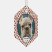 Silver Dog Paws Mijn Eerste Kerstmis Foto Ornament (Voorkant Rechts)