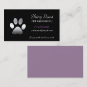 Silver Dog Pet Grooming Service Visitekaartje (Voorkant / Achterkant)