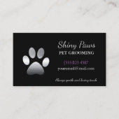 Silver Dog Pet Grooming Service Visitekaartje (Voorkant)