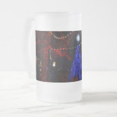 Silver Dollar City Kerst Frosted Glass Bier Mok (Voorkant links)