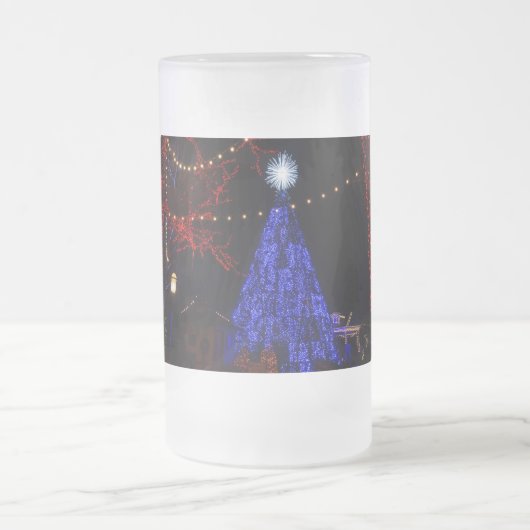 Silver Dollar City Kerst Frosted Glass Bier Mok (Center)