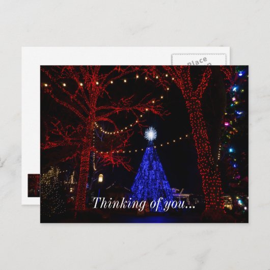 Silver Dollar City Kerstmis Feestdagenkaart (Voorkant / Achterkant)