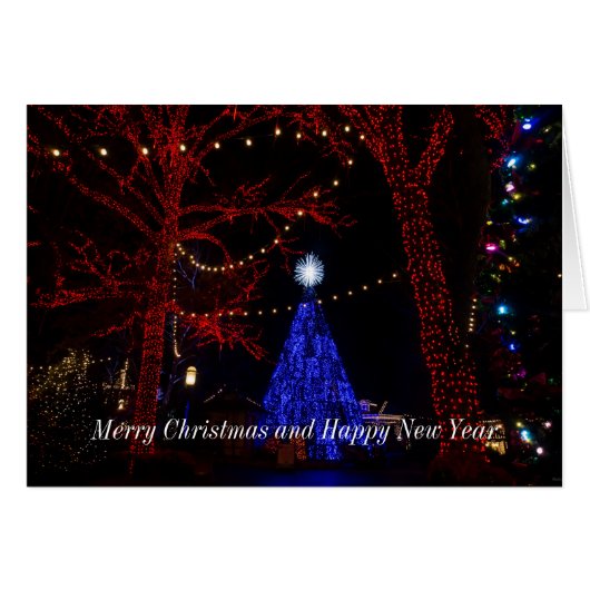 Silver Dollar City Kerstmis Kaart (Voorkant Horizontaal)