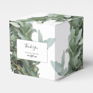 Silver Dollar Eucalyptus Weddenschap Bedankdoosjes