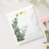 Silver Dollar Eucalyptus Weddenschap Bedankzakje (Gezegeld)