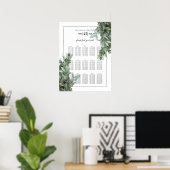 Silver Dollar Eucalyptus Weddenschap Grafiek Poster (Thuiskantoor)