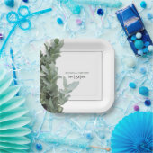 Silver Dollar Eucalyptus Weddenschap Papieren Bordje (Feest)