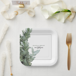 Silver Dollar Eucalyptus Weddenschap Papieren Bordje