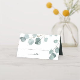 Silver Dollar Eucalyptus Weddenschap Plaatskaartje