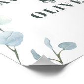 Silver Dollar Eucalyptus Weddenschap Poster (Hoek)