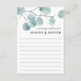 Silver Dollar Eucalyptus Weduwschap Advieskaart