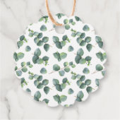 Silver Dollar Eucalyptus Wreath Bedankjes Labels (Achterkant)