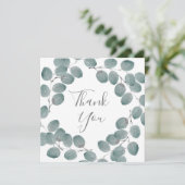 Silver Dollar Eucalyptus Wreath Bedankkaart (Staand voorkant)