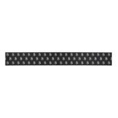 Silver Dollar Signs On Black Grosgrain Lint (Voorkant)