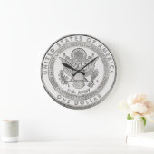 Silver Dollar Wall Clock Grote Klok (Huis)