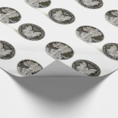 Silver Dollar Wrapping Paper Cadeaupapier (Hoek)