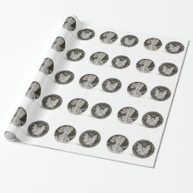Silver Dollar Wrapping Paper