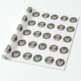 Silver Dollar Wrapping Paper Cadeaupapier