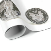 Silver Dollar Wrapping Paper Cadeaupapier (Rol Hoek)