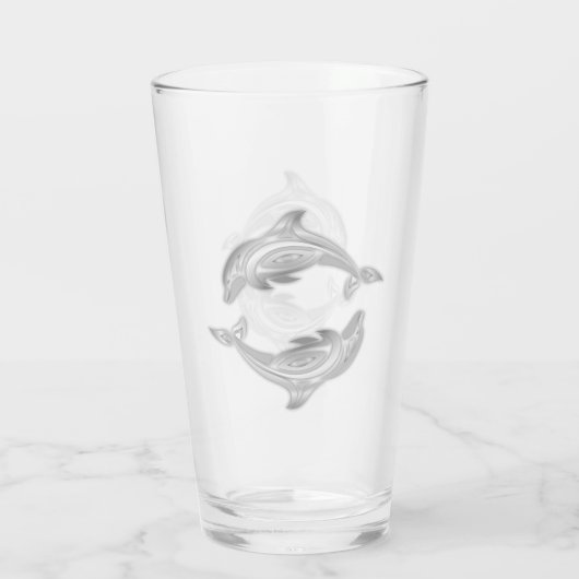 Silver Dolphins Glas (Achterkant)