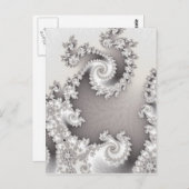 Silver Double Spiral Briefkaart (Voorkant / Achterkant)