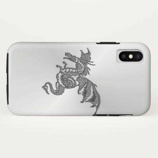 Silver Dragon Case-Mate iPhone Case (Achterkant (horizontaal))
