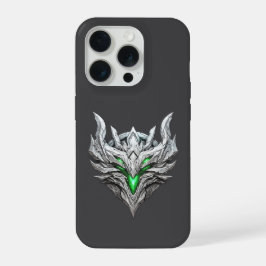 Silver Dragon Emblem iPhone 15 Pro Case