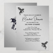 Silver Dragon Fantasy Bridal Shower Kaart (Voorkant / Achterkant)