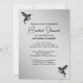 Silver Dragon Fantasy Bridal Shower Kaart (Voorkant)