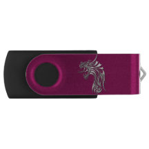 Silver Dragon Fuscia 16 GB USB Flash Drive
