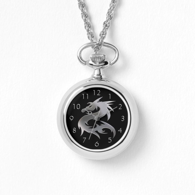 Silver Dragon Horloge (Voorkant)