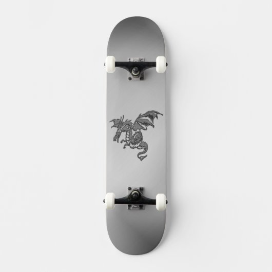 Silver Dragon Persoonlijk Skateboard (Voorkant)