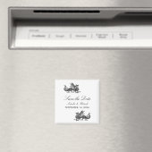 Silver Dragon Save the Date Magnet (Insitu (Vaatwasser))