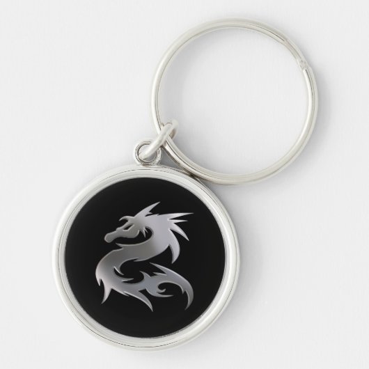 Silver Dragon Sleutelhanger (Voorkant)