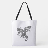 Silver Dragon Tote Bag (Achterkant)