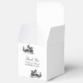 Silver Dragon Wedding Favor Boxes Bedankdoosjes (Geopend)