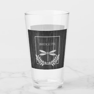 Silver Dragonfly Rustic - Aangepast glas