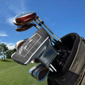 Silver Dragonfly Rustic Golf Head Hoesje Golfheadcover