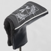 Silver Dragonfly Rustic Golf Head Hoesje Golfheadcover (3/4 voorkant)