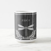 Silver Dragonfly Rustic Personal Coffee Mok (Center)