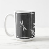 Silver Dragonfly Rustic Personal Coffee Mok (Links)