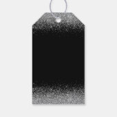 Silver Dress Faux Glitter Sweet 16 Birthday Cadeaulabel (Achterkant)