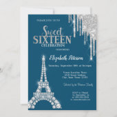 Silver Drips, Diamonds Eiffeltoren, gezoet 16 Kaart (Voorkant)