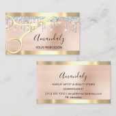 Silver Drivers met coiffeur Gold Scissors Visitekaartje (Voorkant / Achterkant)