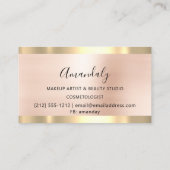 Silver Drivers met coiffeur Gold Scissors Visitekaartje (Achterkant)