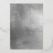 Silver Driving Ivy Wedding Folie Uitnodiging (Achterkant)